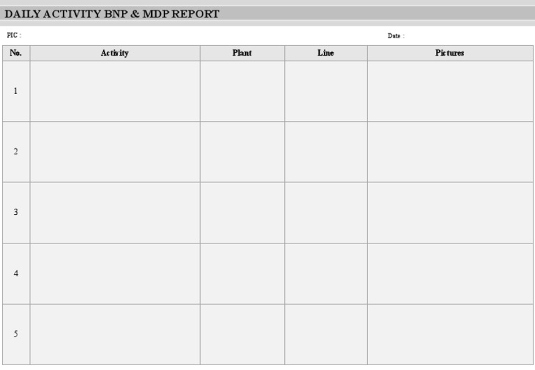 Format Daily Activity | PDF | Technology & Engineering
