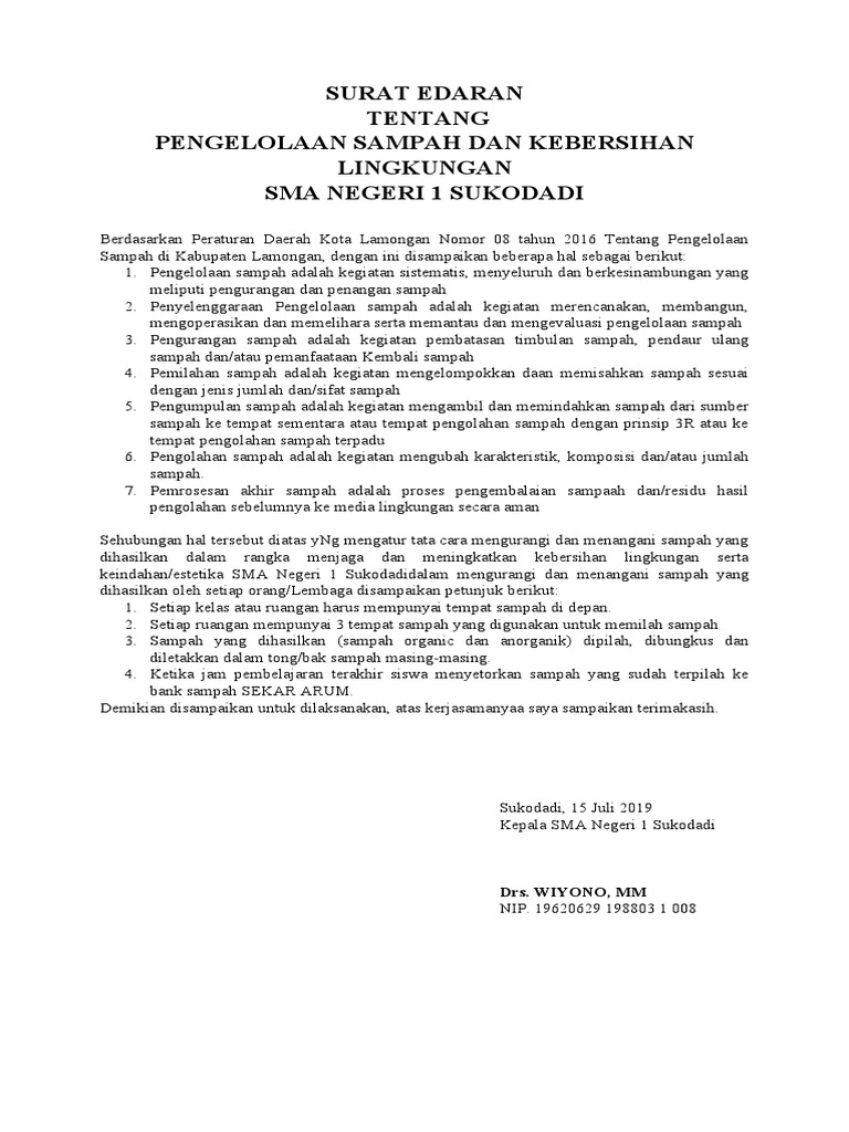 Surat Edaran | PDF