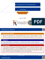 Un Examen M As Preciso de La Demostraci On: Jos e Mendoza