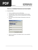 Exercise On GeoMedia Professional and Oracle Spatial