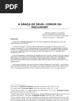 23167372 a Graca de Deus Comum Ou Exclusiva
