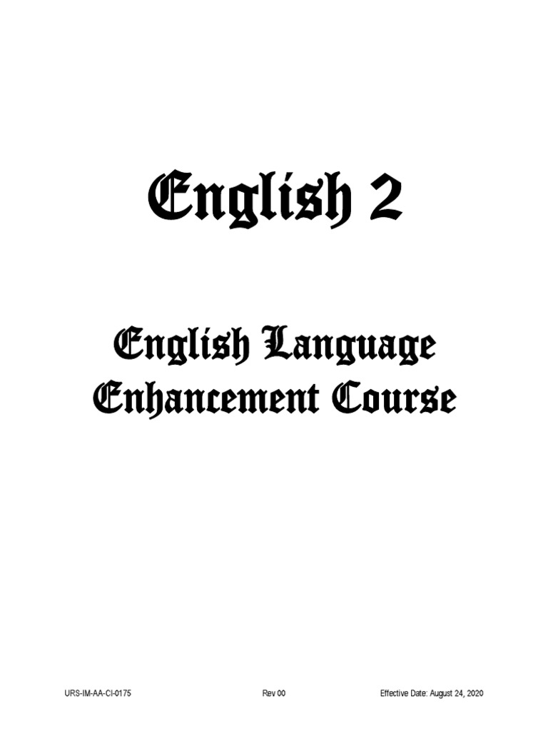 English 2 Gec Elec Modules 1 To 14 English Language Pronoun