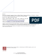 Reviewed Work(s)- Angolan Traits in Black Music, Games and Dances of Brazil, A Study of African Cultural Extensions Overseas by Gerhard Kubik