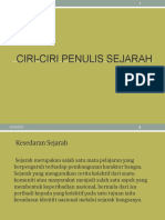 Ciri-Ciri Penulis Sejarah