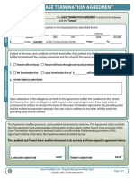 Califonia Lease Termination Form