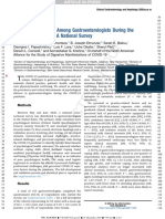 Psychological Health Among Gastroenterologists During The COVID-19 Pandemic: A National Survey