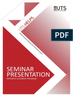Seminar Presentation: Intensive Academic Program
