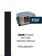 RT5022 VHF DSC Operation Manual Preliminary: Sailor