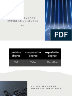 Comparative and Superlative Degree