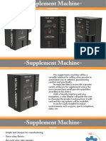 Supplement Machine - Briefing