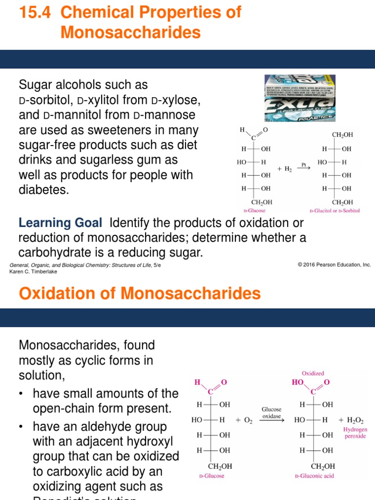 15.4. Chemical Properties of Monosaccharides PDF Carbohydrates