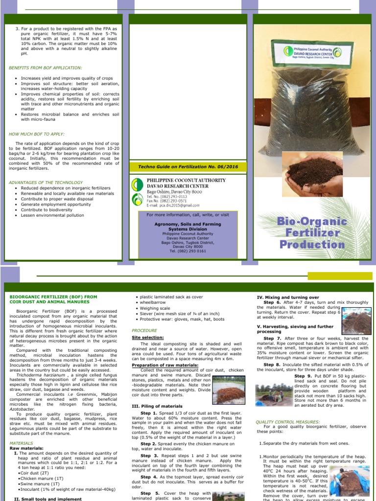 Bio-Organic Fertilizer Production Guide | PDF | Fertilizer | Compost