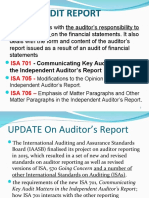 Audit Report: - Communicating Key Audit Matters in The Independent Auditor's Report