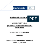 Business Ethics: Assignment No:1