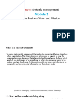 Strategic Management: The Business Vision and Mission