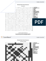 Planning Project Human Resources: Word Search 1