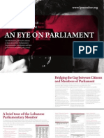 Lebanese Parliamentary Monitor pamphlet English