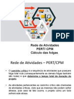 Calculo do caminho crítico de projetos PERT/CPM