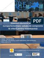 Sistemul Electoral Pentru Europarlamentare 21