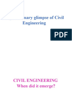 A Preliminary Glimpse of Civil Engineering