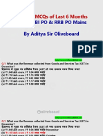 300 MCQs by Aditya Sir Oliveboard