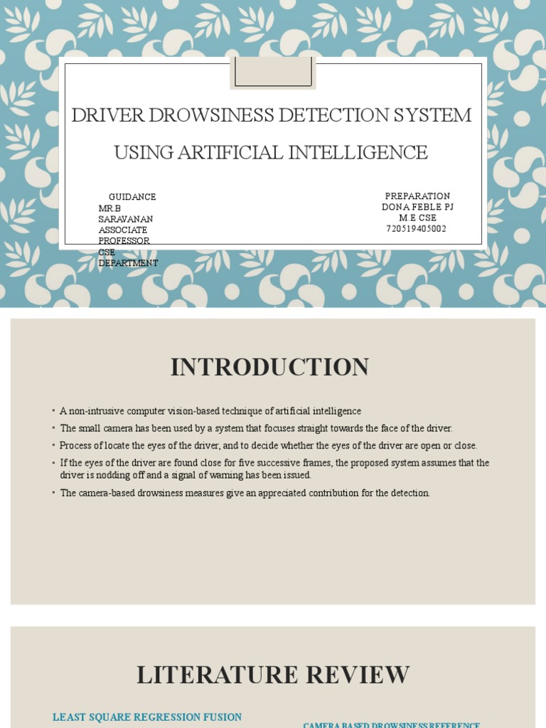 Driver Drowsiness Detection Using AI Camera | PDF | Python (Programming ...