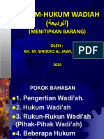 Hukum-Hukum Wadi'ah: Pengertian, Rukun, dan Beberapa Hukumnya