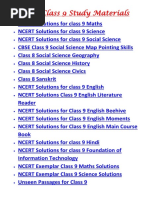 CBSE Study Materials For Class 9