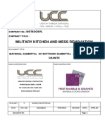 0 Cover Page - MATERIAL SUBMITTAL - MILITARY KITCHEN - MESS RENOVATION - BOTTCINO