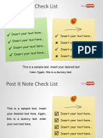 8094 Sticky Notes Checklist