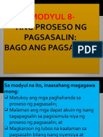 Proseso NG Pagsasalin: Bago Ang Pagsasalin