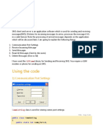 1) Communication Port Settings: Gsmcomm