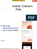 Determinants +Cramer's+Rule