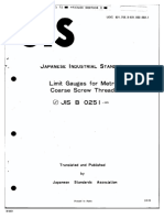 JIS-B0251-1975-Limit Gauges For Metric Coarse Screw Threads