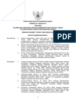 4. Peraturan Bupati No 45 Tahun 2011 Tentang Pelimpahan Sebagian Kewenangan Pemerintahan Kepada Camat Di Lingkungan Kabupaten Bandung Barat