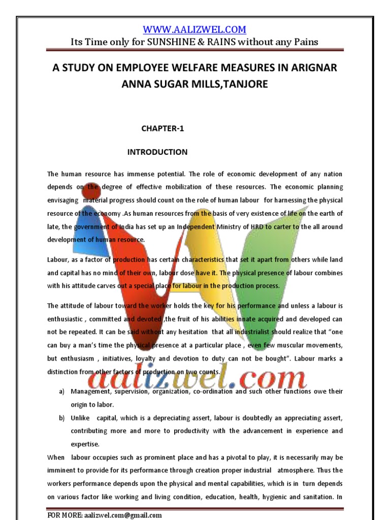 a-study-on-employee-welfare-measures-in-arignar-anna-sugar-mills