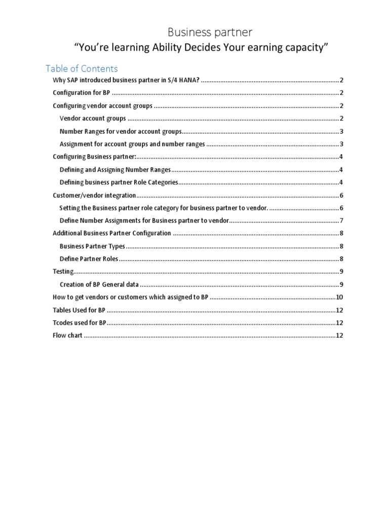 SAP S/4 HANA Business Partner Guide | PDF | Business | Information ...