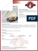 6 Lb. Cannoli Cream: Product Specifications