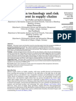 Information Technology and Risk Management in Supply Chains: Diana Fischer-Pre SSler and Kathrin Eismann