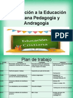Introducción A La Educación Cristiana Pedagogía y Andragogía