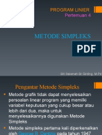 METODE SIMPLEKS