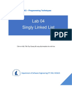 Lab 04 Singly Linked List: CS162 - Programming Techniques