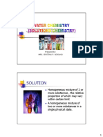 Water Chemistry (Solution Chemistry)