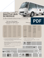 Amara Sanctuary: Shuttle Bus Schedule