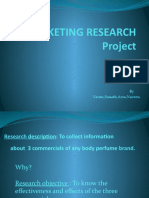 Marketing Research Project: by Varun, Sanath, Azra, Naveen