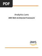 Wellarchitected Analytics Lens