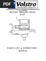 Rotary Milling Head: e e e e 5