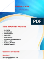 Number System: S.S.Harichandan