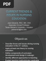 Current Trends Issues In Nursing Education - 