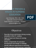 Current Trends Issues in Nursing Education